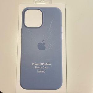 iPhone, 13 Pro Max silicone case blue fog color with box